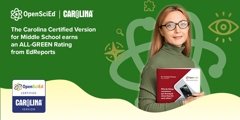 Carolina Certified Version of OpenSciEd: A Path to Excellence in Middle School Science Education