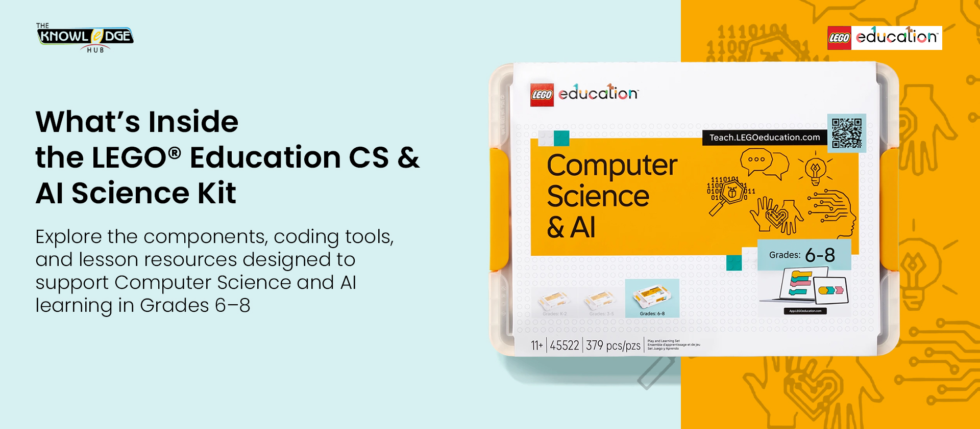 What’s Inside the LEGO® Education Computer Science & AI Science Kit (Grades 6–8)